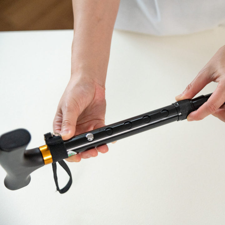 杖ステッキ伸縮杖エコノミーステッキアルミ製太身OT-002