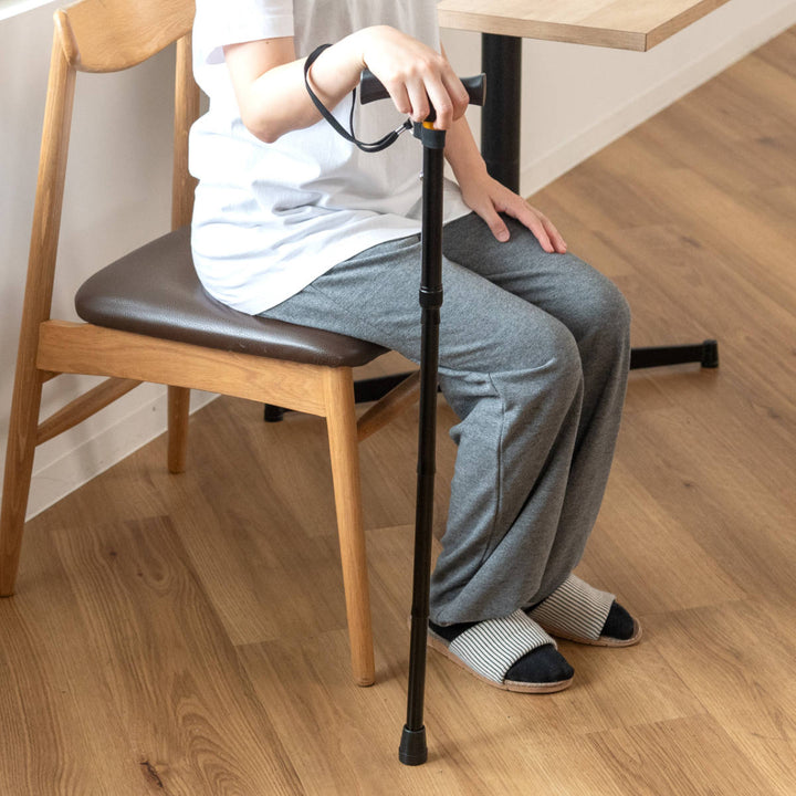 杖折りたたみエコノミーステッキ折りたたみ杖アルミ製