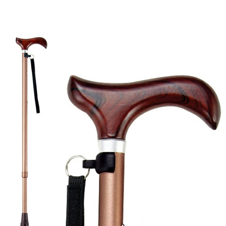 杖ステッキ伸縮杖充実ステッキアルミ製AS-10BR