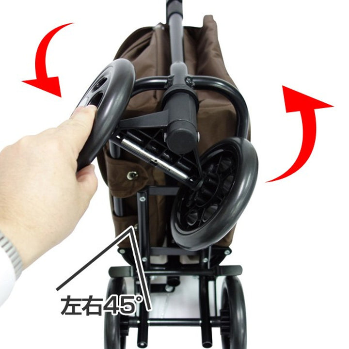 横押しカートショッピングカートサポキャリー4輪カート