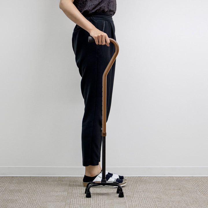 杖4点杖アルミ製軽量自立式プレゼント介護