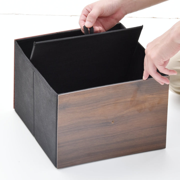 チェスト2段幅102cm木目調リバーシブル天板付き脚付き