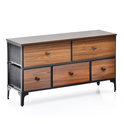 チェスト 2段 幅102cm 木目調 リバーシブル 天板付き 脚付き