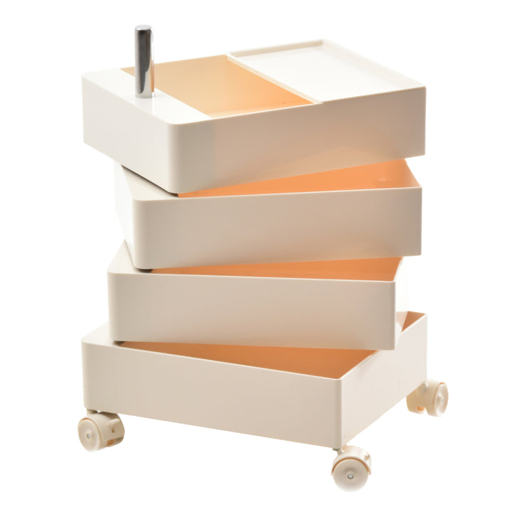 収納ワゴン4段360度回転キャスター付き