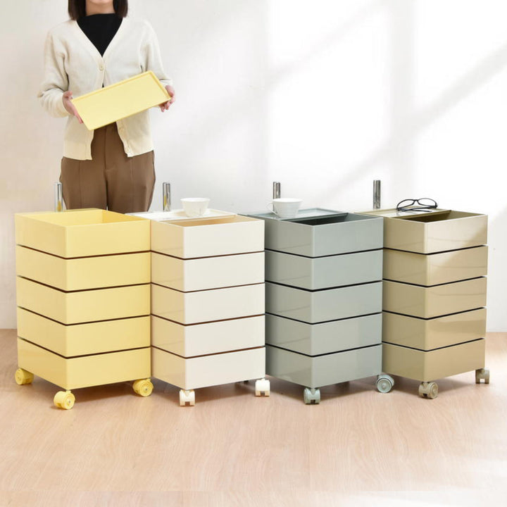 収納ワゴン5段360度回転キャスター付き