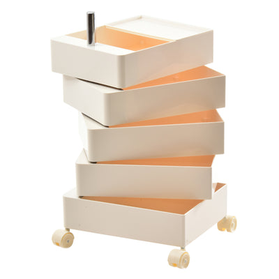 収納ワゴン 5段 360度 回転 キャスター付き