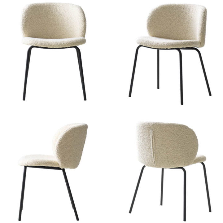 ダイニングチェア座面高46cmKerinブークレ生地SignatureStudio