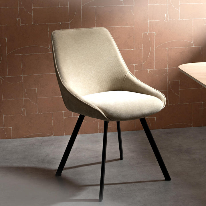 ダイニングチェア座面高47.5cm2脚セット回転HurstSignatureStudio