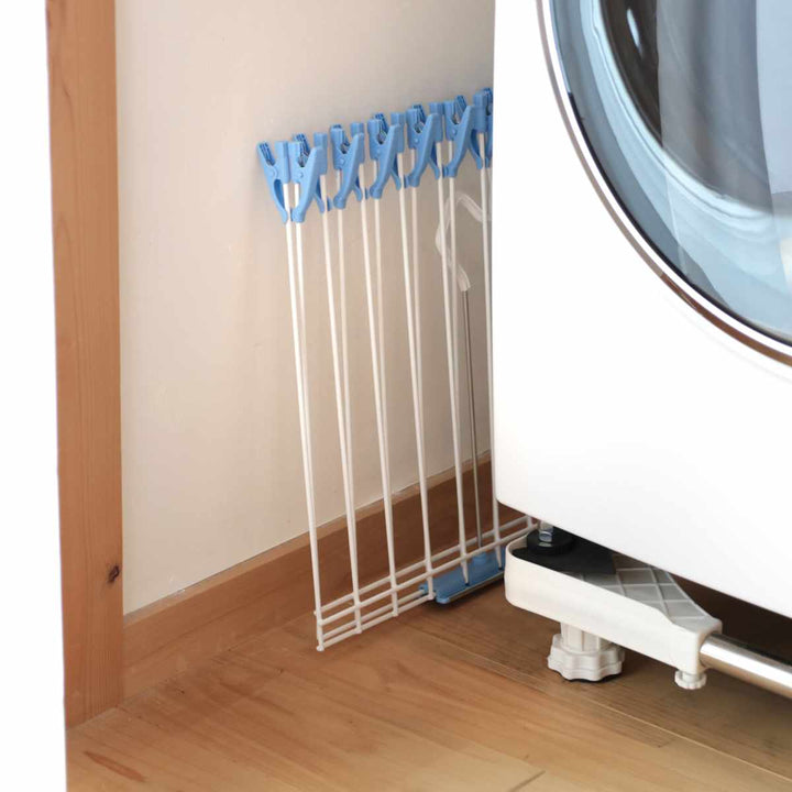 タオルハンガー折りたたみ式物干しバネ付きクリップ20枚掛け