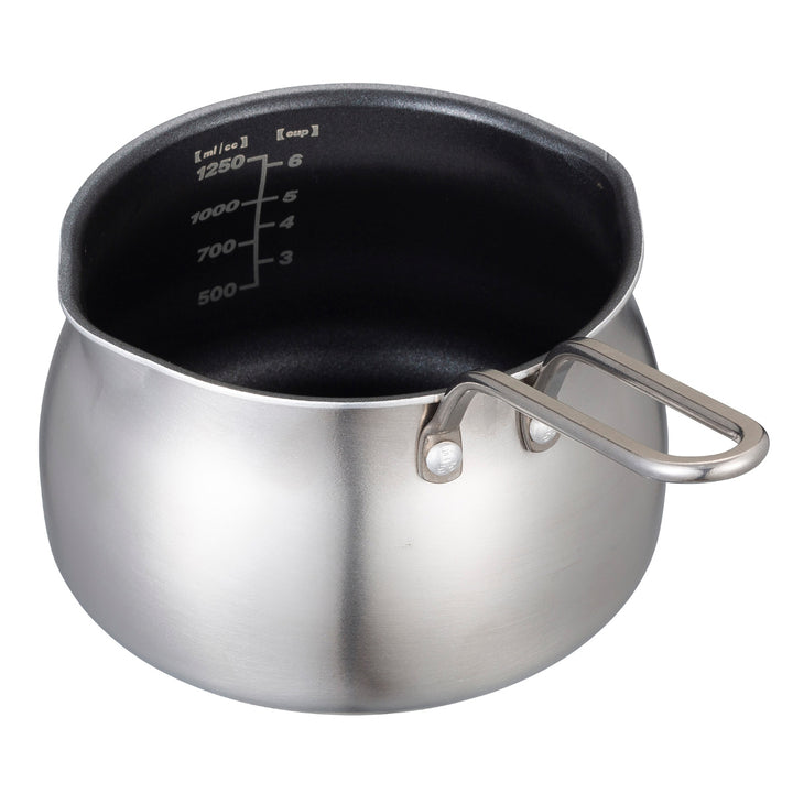 ミルクパン13cmIH対応copan二層鋼ミルクパンメモリ付き