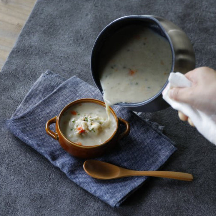 ミルクパン13cmIH対応copan二層鋼ミルクパンメモリ付き