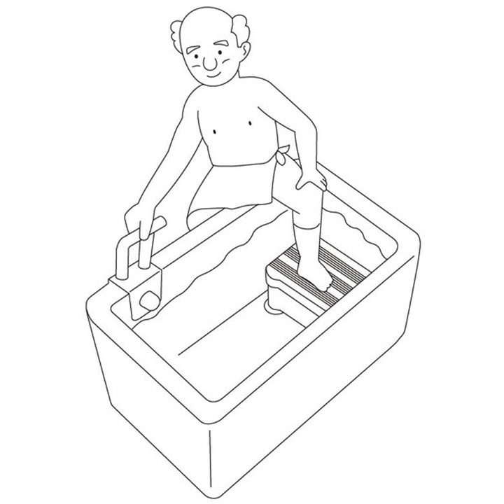 バスステップ浴槽台踏み台浴用風呂椅子安寿