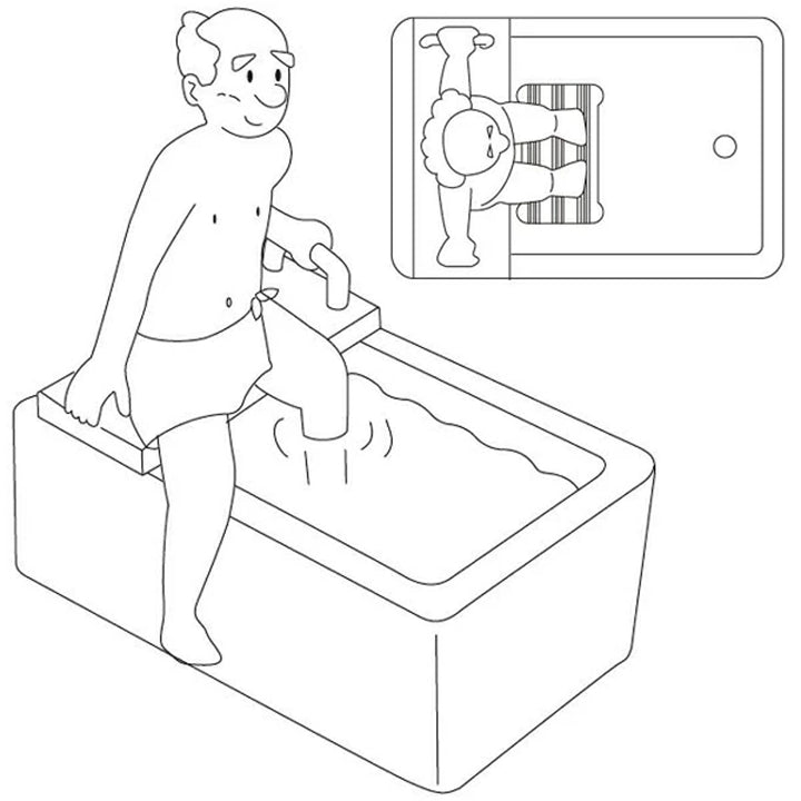 バスステップ浴槽台踏み台浴用風呂椅子安寿
