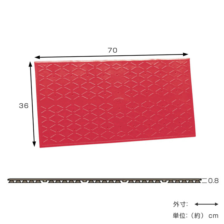 浴槽用すべり止めマットMサイズレッド