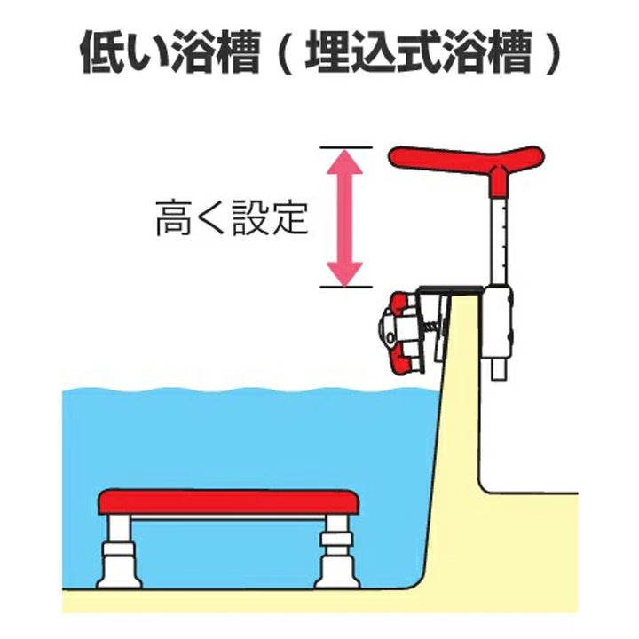 手すり浴室用伸縮式安寿介護用品