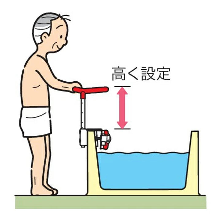 手すり浴室用伸縮式安寿介護用品