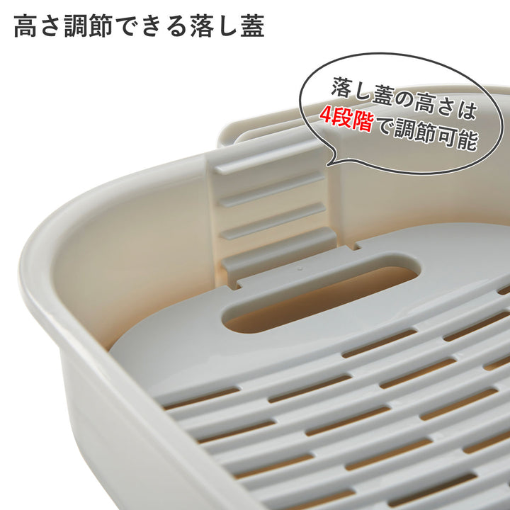 バケツ折りたためるつけ置き洗いバケツ16L洗濯板蓋つき角型