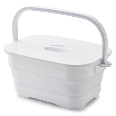 バケツ 折りたためる つけ置き洗いバケツ 16L 洗濯板 蓋つき 角型