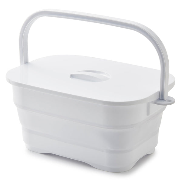 バケツ折りたためるつけ置き洗いバケツ16L洗濯板蓋つき角型
