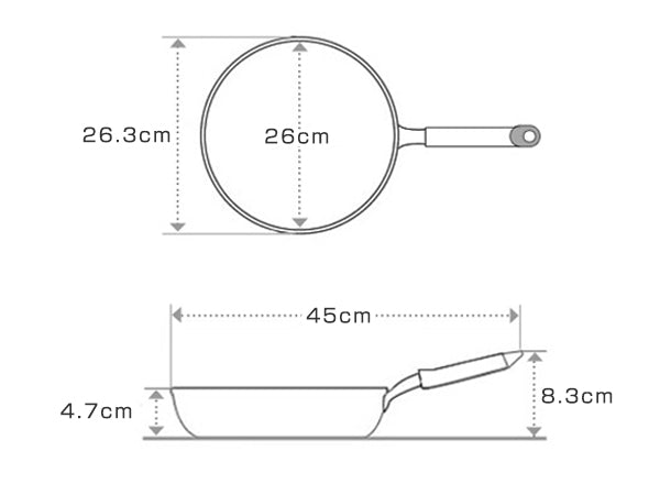 フライパン26cmIH対応鉄製ネオキャスチール日本製