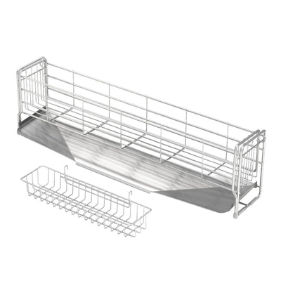 水切りラック スリムなシンクサイド幅の広がる水切り 幅10×奥行57cm