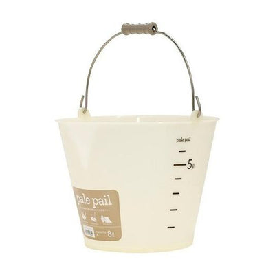 バケツ 8L ペールペール スケルトン 目盛付き プラスチック製