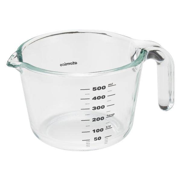 計量カップatomico500mlMサイズ耐熱ガラス取っ手付き