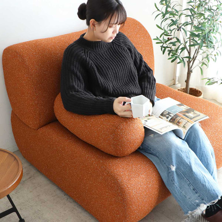 ソファ幅96cm1.5人掛けクッション付き1人掛け2人掛け