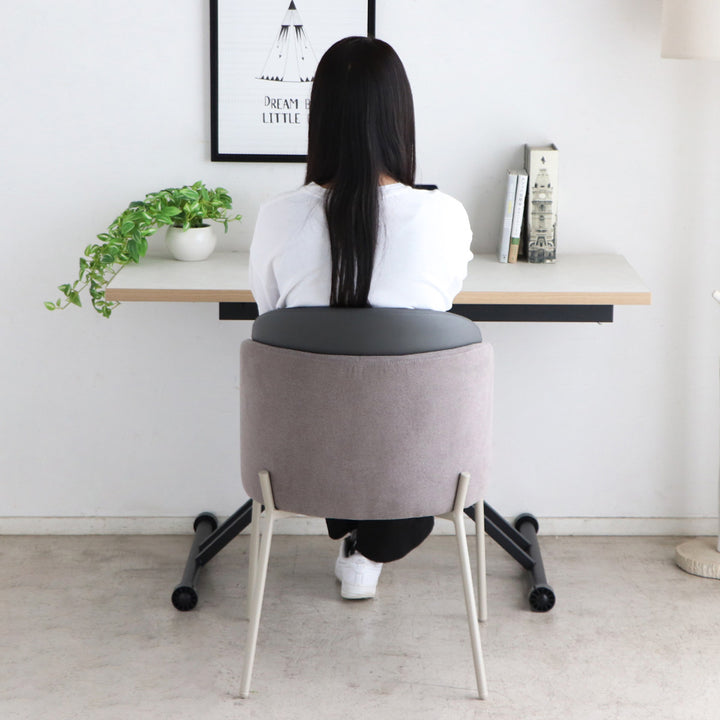 ダイニングチェア座面高48cm韓国風くすみカラーツキミ