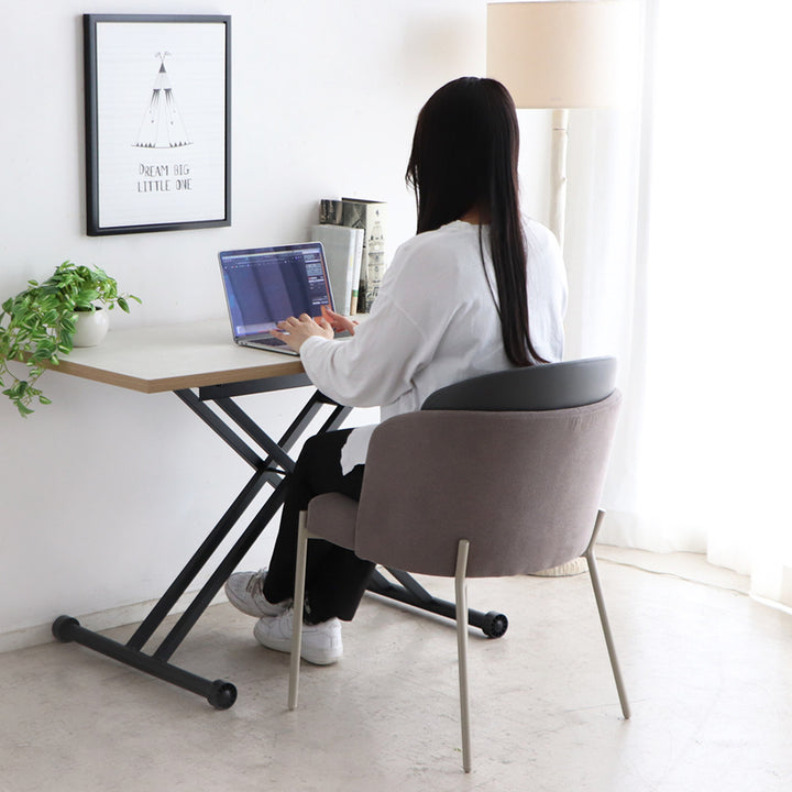 ダイニングチェア座面高48cm韓国風くすみカラーツキミ