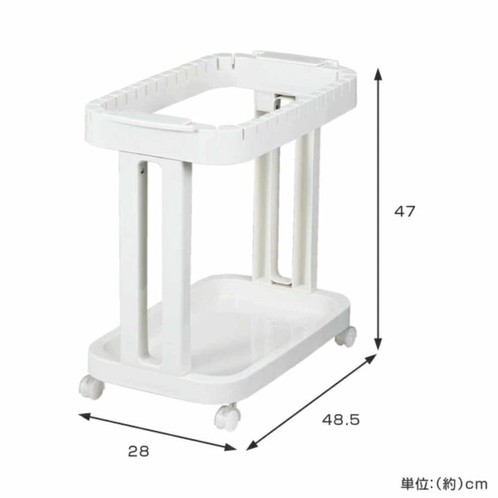 ゴミ箱分別レジ袋ホルダーキャスター付き
