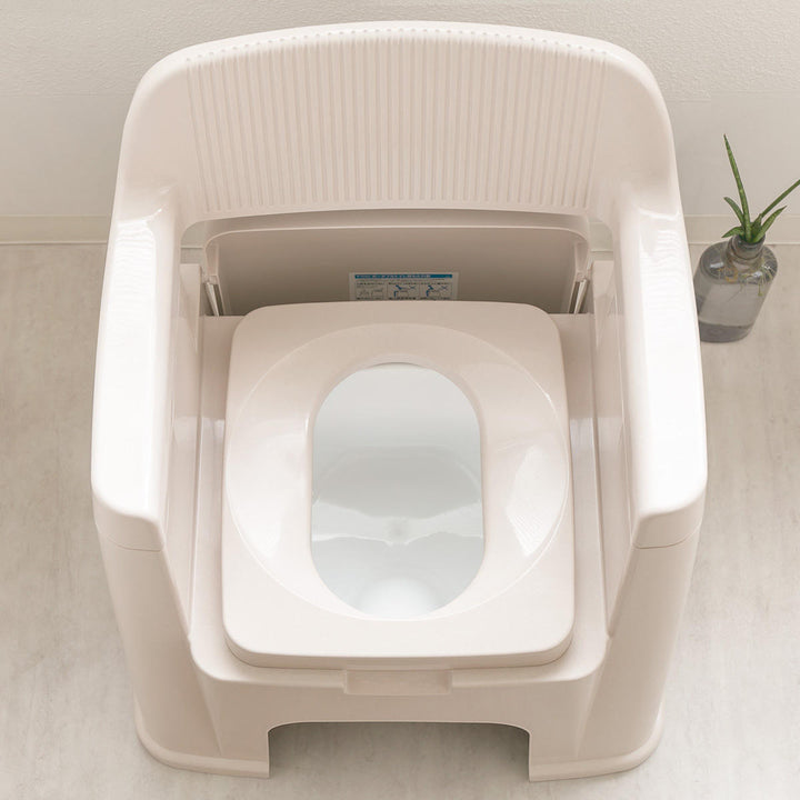 ポータブルトイレ背もたれ型バケツ付き介護