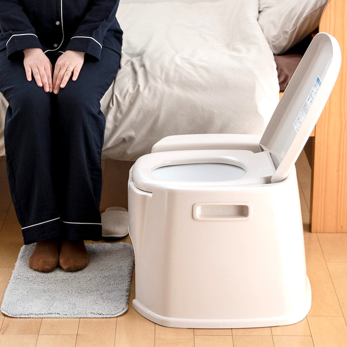 ポータブルトイレ デラックス型 バケツ付き 介護 – ハウジー