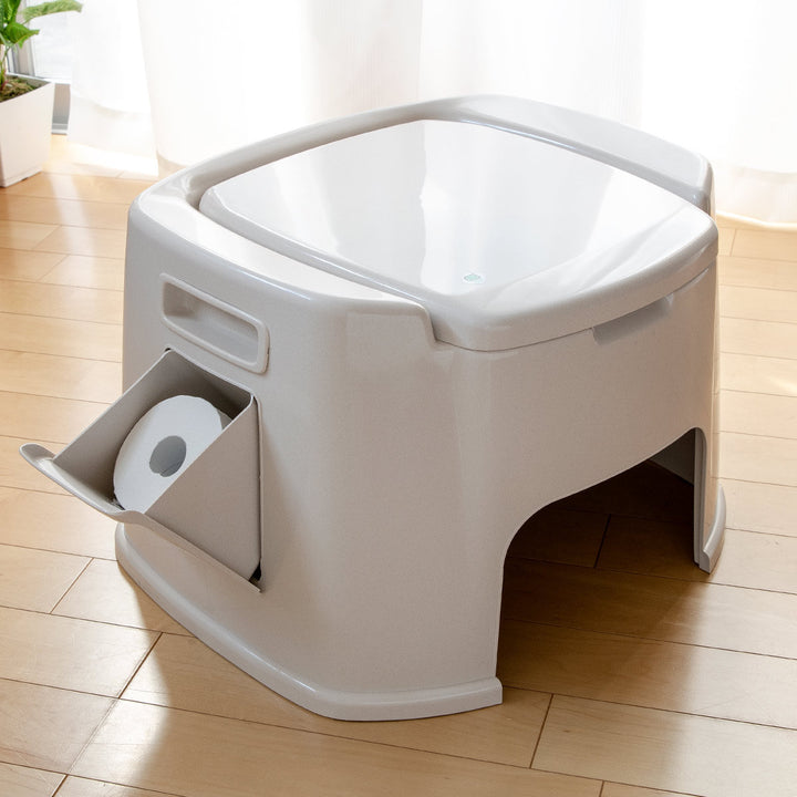 ポータブルトイレデラックス型バケツ付き介護