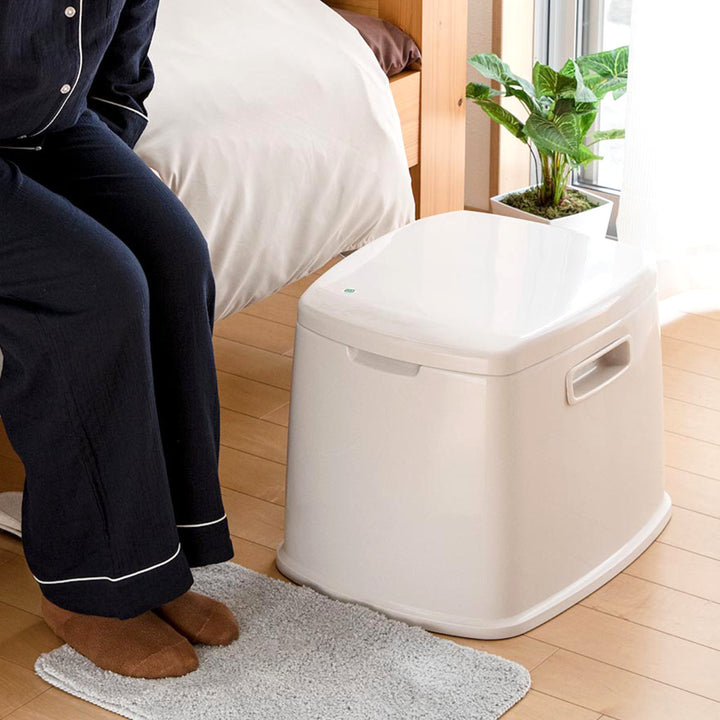 ポータブルトイレS型コンパクトバケツ付き介護