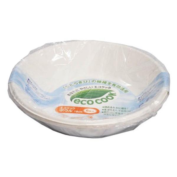 エコクックボウル18cm6枚入