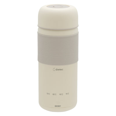 湯沸かしボトル 400ml 温度調節機能付き おでかけ温調ケトル ドリテック