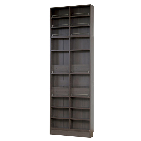 本棚幅81cm上置きセット1cmピッチディスプレイラックスリム薄型オープン棚