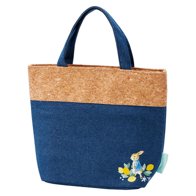 ランチバッグ コルク×デニムランチバックM ピーターラビット シトロン