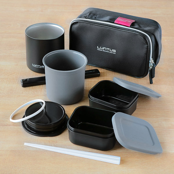 保温弁当箱ランチジャーステンレス製男性用ランタスタテ・ヨコ専用バッグ付820ml