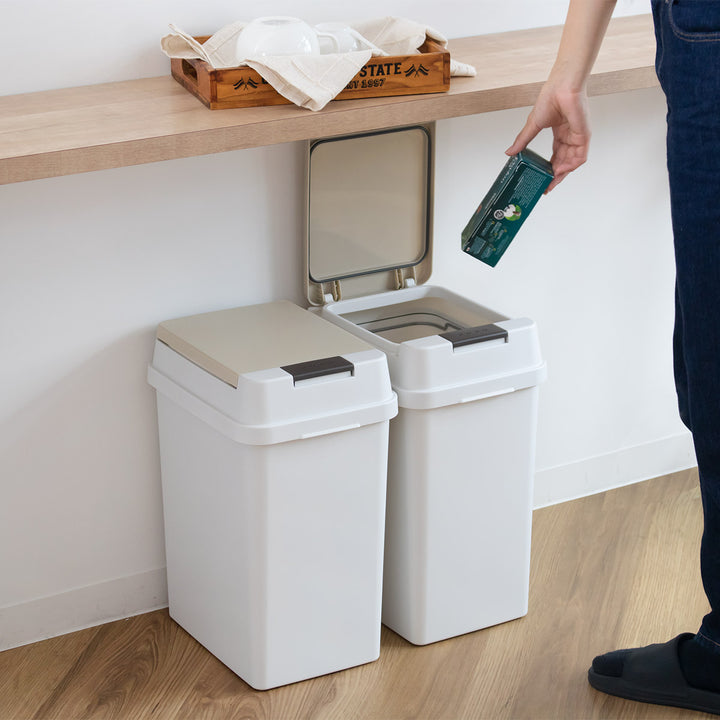 ゴミ箱19L密閉プッシュ式