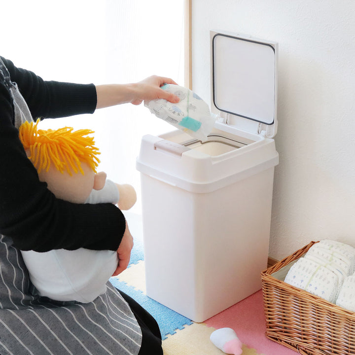 ゴミ箱19L密閉プッシュ式