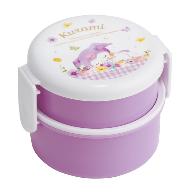 弁当箱500ml丸型ランチボックス2段クロミパステル水彩花柄