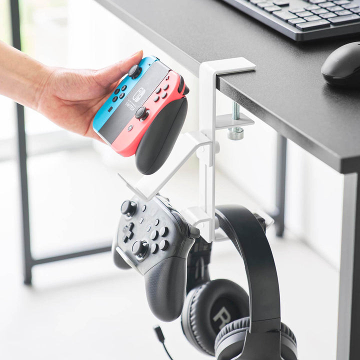 山崎実業smartデスク横ゲームコントローラーラックスマート