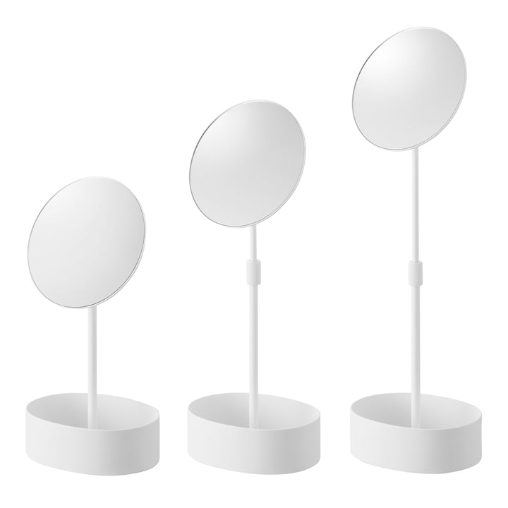 山崎実業tower高さと角度が調節できる収納付きスタンドミラータワー