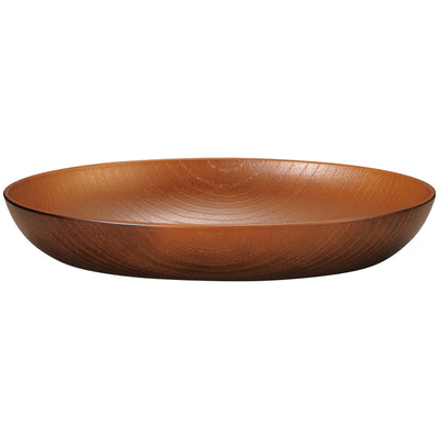 プレート 欅杢目オーバルプレート