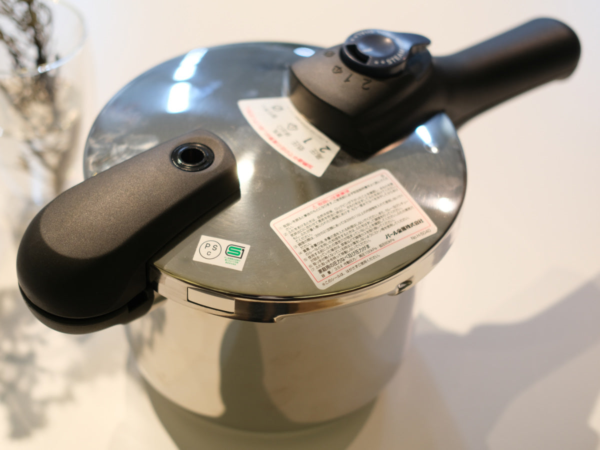 圧力鍋 2.5L IH対応 圧力2段切り替え式 3層底 ステンレス製 – ハウジー