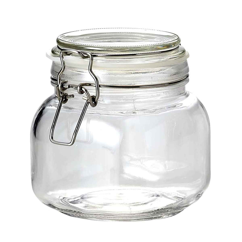 保存容器750mlガラス製角型保存ビン