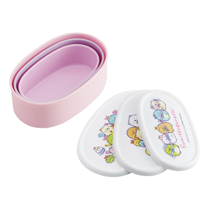 弁当箱3個セット抗菌シール容器すみっコぐらしえびてんアイドル