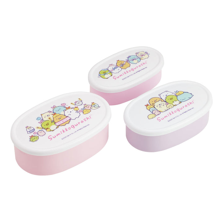 弁当箱3個セット抗菌シール容器すみっコぐらしえびてんアイドル